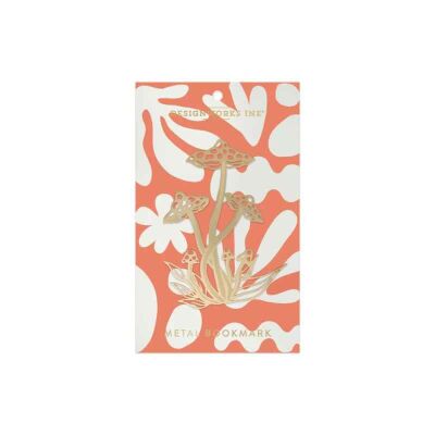 Designworks Ink Metal Bookmark Mushroom Metal Kitap Ayracı 14 Cm. - 1