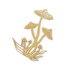Designworks Ink Metal Bookmark Mushroom Metal Kitap Ayracı 14 Cm. - 3
