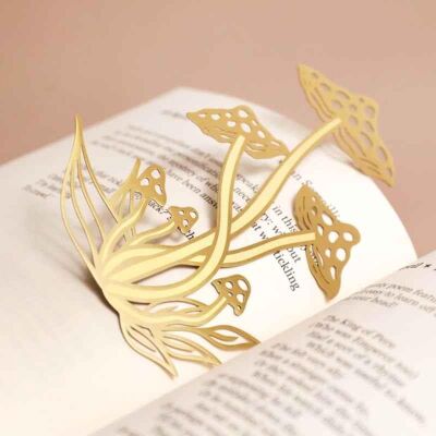 Designworks Ink Metal Bookmark Mushroom Metal Kitap Ayracı 14 Cm. - 2