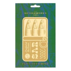 Designworks Ink Metal Bookmark Sardines - Metal Kitap Ayracı 14 Cm. - Designworks Ink