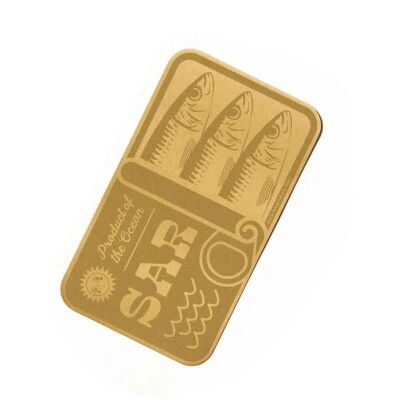Designworks Ink Metal Bookmark Sardines - Metal Kitap Ayracı 14 Cm. - 2