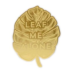 Designworks Ink Vintage Sass Metal Kitap Ayracı Leaf Me Alone 14 Cm. - 2