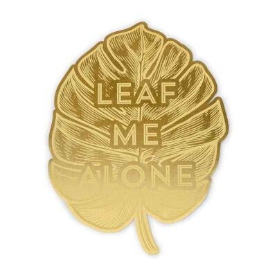 Designworks Ink Vintage Sass Metal Kitap Ayracı Leaf Me Alone 14 Cm. - 2