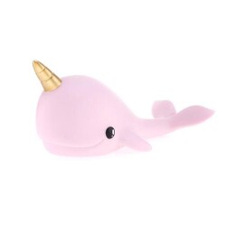 Dhink Narwhal Pembe Gece Lambası - Dhink