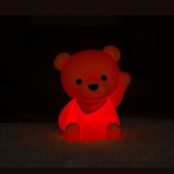 Dhink Silikon Gece Lambası Ayıcık Sarı - 5