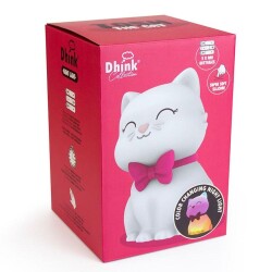 Dhink Silikon Gece Lambası Kedi Tosh Beyaz - 2