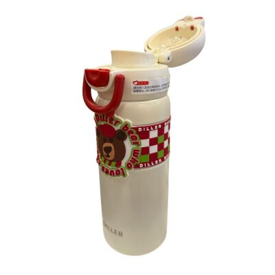 Diller Çelik Matara Hem Pipetli Hem Pipetsiz 600 ML D9238 - 2