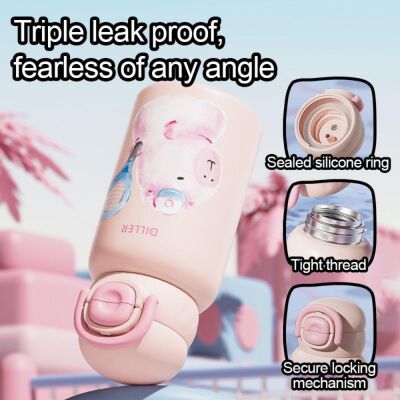 Diller Çelik Termos 520 ML Hayvan Desenli - 15