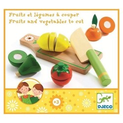 Djeco Ahşap Cırt Cırtlı Meyve Sebze Kesme Oyunu 3 Yaş Üzeri - Thumbnail