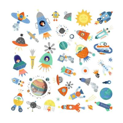 Djeco Çıkartmalar Uzay - 3