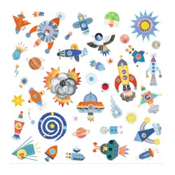 Djeco Çıkartmalar Uzay - 2