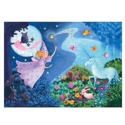 Djeco Çocuk Puzzle Peri ve Unicorn 4 Yaş Üzeri - Thumbnail