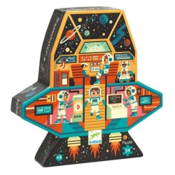 Djeco Dekoratif Puzzle 54 Parça Space Station - Djeco