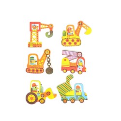 Djeco İki Parçalı Puzzle Araçlar - Thumbnail