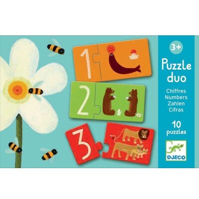 Djeco İkili Puzzle Duo Numbers - 1