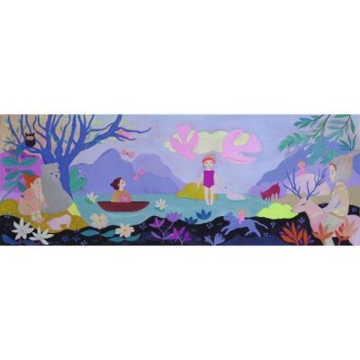 Djeco Panoramik Puzzle 100 Parça Children's Lake - 2