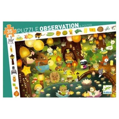 Djeco Puzzle Party In The Forest 35 Pcs