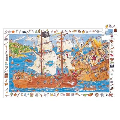 Djeco Puzzle Pirates 100 Parça - 1