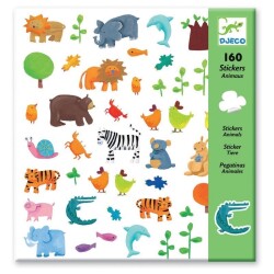 Djeco Sticker 160 parça Hayvanat Bahçesi - Djeco