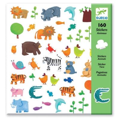 Djeco Sticker 160 parça Hayvanat Bahçesi - 1
