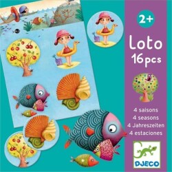 Djeco Tombala Kart Oyunu Dört Mevsim 2 Yaş Üzeri - Djeco