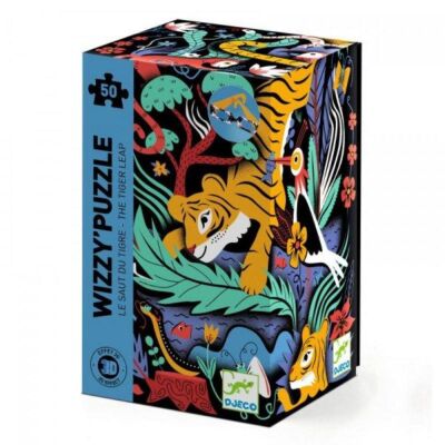 Djeco Wizzy Puzzle 50 Parça The Tiger's Leap - 1