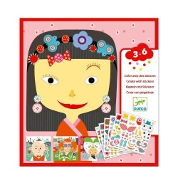 Djeco Yapıştırma Kartları Surat Yapma All Different - Djeco