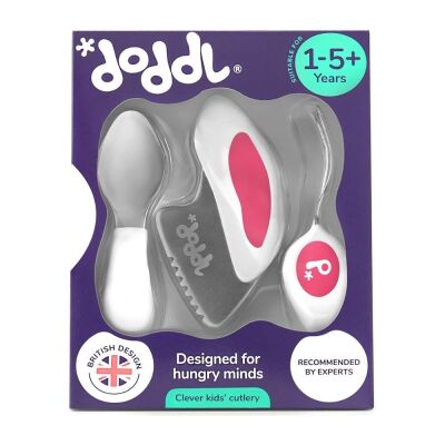 Doddl Çatal Bıçak Kaşık Seti Pembe - 1