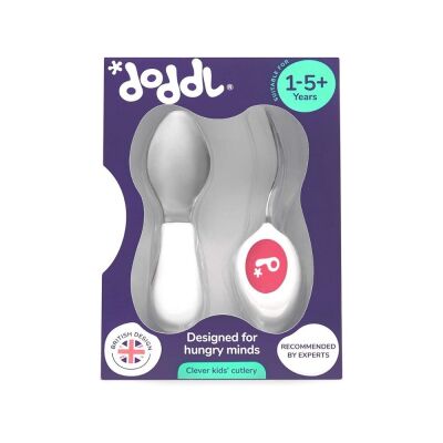 Doddl Çatal Kaşık 2li Set Pembe - 1