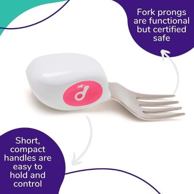 Doddl Çatal Kaşık 2li Set Pembe - 2