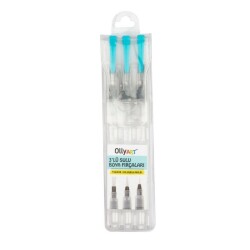 Dolduralabilir Sulu Boya Fırça Seti 3lü - Ollyart
