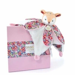 Doudou Hediye Kutulu Çiçekli Yumuşak Geyik Yavrusu - Doudou