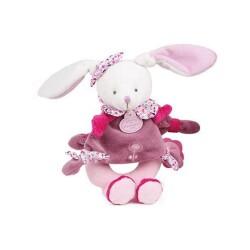 Doudou Hediye Kutulu Çıngıraklı Pembe Tavşan 19 cm - 3