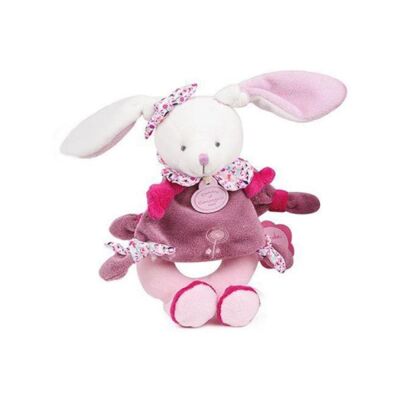 Doudou Hediye Kutulu Çıngıraklı Pembe Tavşan 19 cm - 3