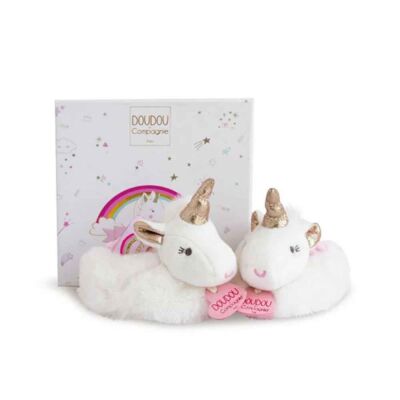 Doudou Hediye Kutulu Unicorn Panduf - 1