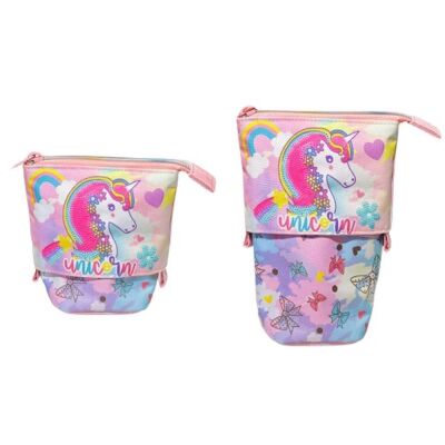 Dream Vest Çiçekli Unicorn Ayarlanabilir Kalem Kutusu - 1