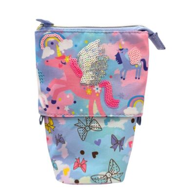 Dream Vest Kanatlı Mor Unicorn Ayarlanabilir Kalem Kutusu - 1