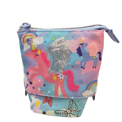 Dream Vest Kanatlı Mor Unicorn Ayarlanabilir Kalem Kutusu - 2