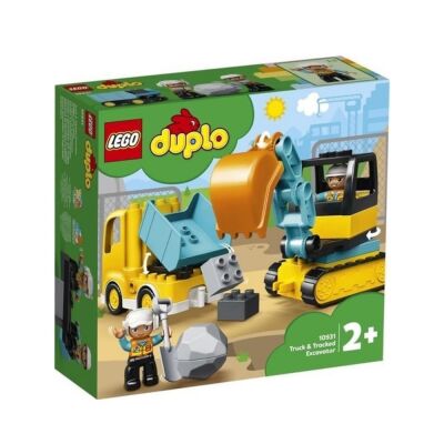 Duplo Truck Ekskavatör Blok Oyun Seti - 1