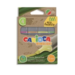 Carioca Eco Fosforlu İşaretleme Kalemi 4'lü 4 Renk - Thumbnail