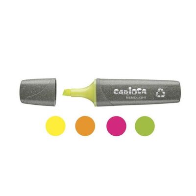 Carioca Eco Fosforlu İşaretleme Kalemi 4'lü 4 Renk