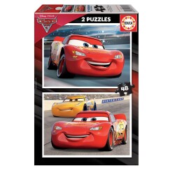 Educa 2 x 48 Parça Puzzle Cars 3 - Educa