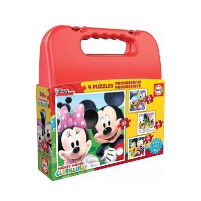 Educa Progressive Mickey Mouse Çanta Puzzle - 1
