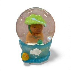 Eğlenceli Capybara Işıklı Kar Küresi 12.5 Cm - 2