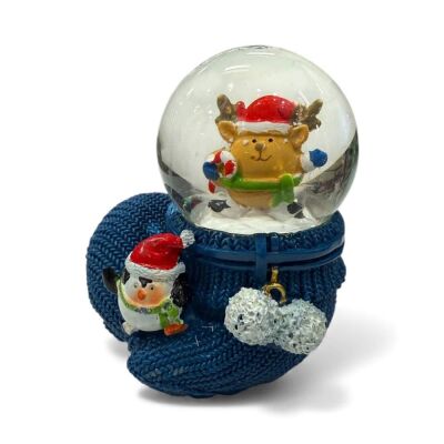 Eldivenli Penguenli Kar Küresi 6.5 Cm - 1