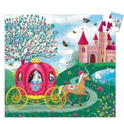 Elise'in At Arabası Figürlü Puzzle 54 Parça - 2