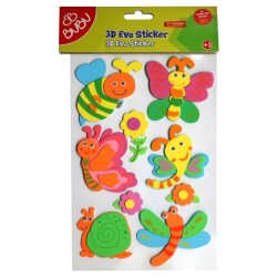 Eva Sticker 3D Arı ve Kelebekler - Bu Bu