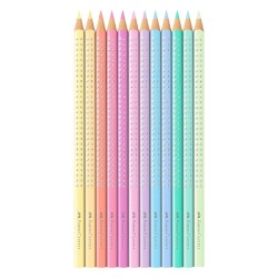Faber Castell Parlak Pastel Renkli Boya Kalemi 12li - 2