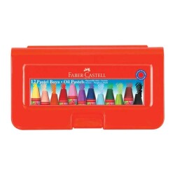 Faber Pastel Boya Altıgen Plastik Kutu 12 Li - Faber Castell