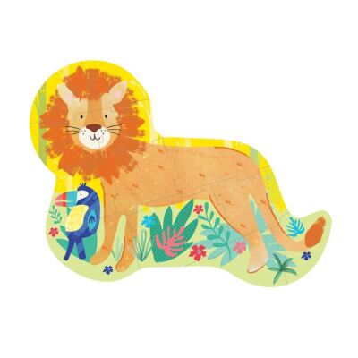 Floss & Rock 12 Parça Şekilli Puzzle Lion - 2